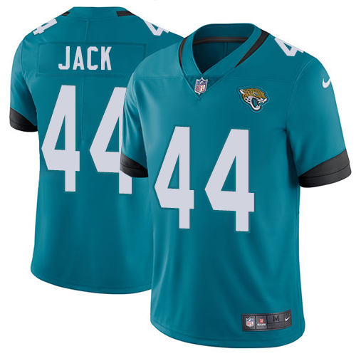 Nike Jacksonville Jaguars #44 Myles Jack Teal Green Alternate Men Stitched NFL Vapor Untouchable Limited Jersey->jacksonville jaguars->NFL Jersey